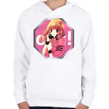 PRINTFASHION OSU! ikon logó - Gyerek kapucnis pulóver - Fehér gyerek pulóver, kardigán