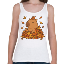 PRINTFASHION Őszi kapibara - Női atléta - Fehér női trikó