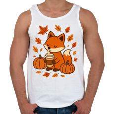 PRINTFASHION Őszi róka - Férfi atléta - Fehér