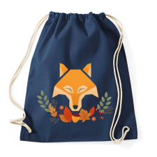 PRINTFASHION Őszi Róka - Sportzsák, Tornazsák - Sötétkék tornazsák