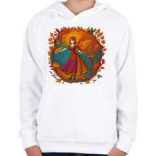 PRINTFASHION Ősztündér - Gyerek kapucnis pulóver - Fehér gyerek pulóver, kardigán
