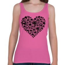 PRINTFASHION Otthon - Női atléta - Rózsaszín női trikó