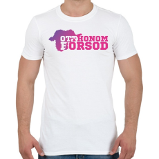 PRINTFASHION Otthonom Borsod - Férfi póló - Fehér