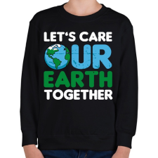 PRINTFASHION Our Earth - Gyerek pulóver - Fekete gyerek pulóver, kardigán