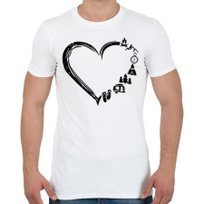 PRINTFASHION outdoor szív - Férfi póló - Fehér férfi póló