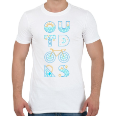 PRINTFASHION Outdoors - Férfi póló - Fehér