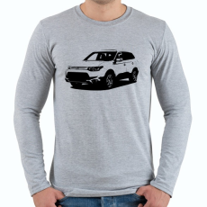 PRINTFASHION Outlander III - Férfi hosszú ujjú póló - Sport szürke