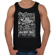 PRINTFASHION outlaw - Férfi atléta - Fekete