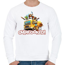 PRINTFASHION Overcooked csapat - Férfi pulóver - Fehér férfi pulóver, kardigán