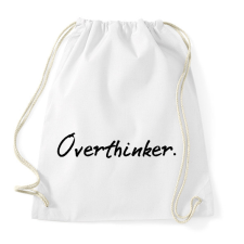 PRINTFASHION Overthinker. - Sportzsák, Tornazsák - Fehér tornazsák