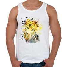 PRINTFASHION owl - Férfi atléta - Fehér atléta, trikó