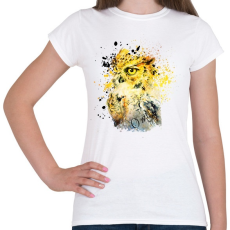 PRINTFASHION owl - Női póló - Fehér
