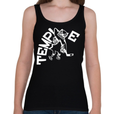 PRINTFASHION Owl temple hockey - Női atléta - Fekete női trikó