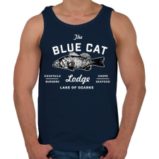 PRINTFASHION Ozark / Blue Cat Lodge - Férfi atléta - Sötétkék atléta, trikó