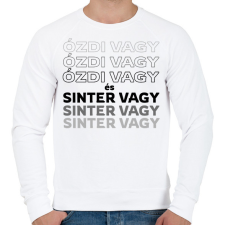 PRINTFASHION Ózdi vagy és Sinter vagy! - Férfi pulóver - Fehér férfi pulóver, kardigán