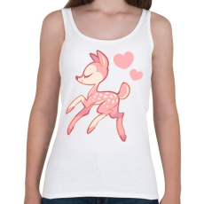 PRINTFASHION Őzike - Női atléta - Fehér