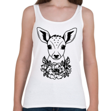 PRINTFASHION Őzike  - Női atléta - Fehér női trikó