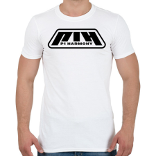 PRINTFASHION P1 Harmony Black - Férfi póló - Fehér férfi póló
