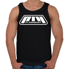 PRINTFASHION P1 Harmony White - Férfi atléta - Fekete atléta, trikó