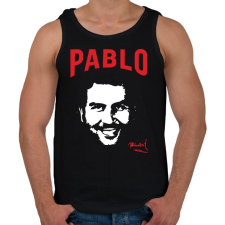 PRINTFASHION Pablo E. - Férfi atléta - Fekete atléta, trikó