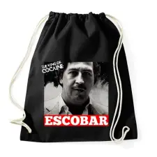 PRINTFASHION Pablo Escobar - Sportzsák, Tornazsák - Fekete tornazsák