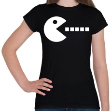 PRINTFASHION Pac-man - páros - Női póló - Fekete