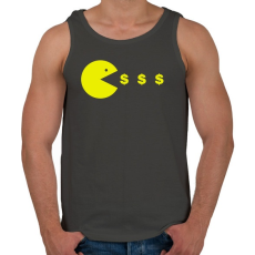 PRINTFASHION Pacman - Férfi atléta - Sötétszürke