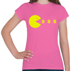PRINTFASHION Pacman - Női póló - Rózsaszín