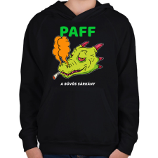 PRINTFASHION PAFF - Gyerek kapucnis pulóver - Fekete gyerek pulóver, kardigán