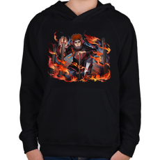 PRINTFASHION Pain - Gyerek kapucnis pulóver - Fekete