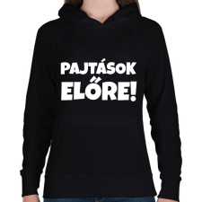 PRINTFASHION PAJTÁSOK ELŐRE - Női kapucnis pulóver - Fekete női pulóver, kardigán