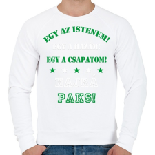 PRINTFASHION Paks - Férfi pulóver - Fehér férfi pulóver, kardigán