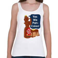 PRINTFASHION Palatsinta - Női atléta - Fehér női trikó