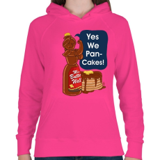 PRINTFASHION Palatsinta - Női kapucnis pulóver - Fukszia