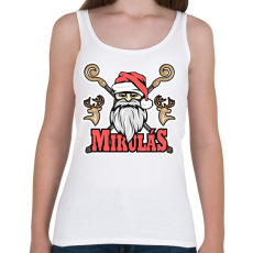 PRINTFASHION Pálcás Mikulás - Női atléta - Fehér