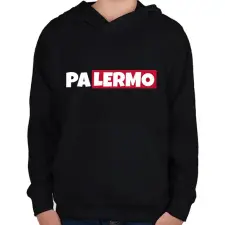PRINTFASHION PALERMO - Gyerek kapucnis pulóver - Fekete gyerek pulóver, kardigán