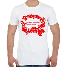 PRINTFASHION Pálinka dal páros minta #2 - Férfi póló - Fehér férfi póló