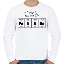 PRINTFASHION Pálinka kémia alapfok - Férfi pulóver - Fehér férfi pulóver, kardigán