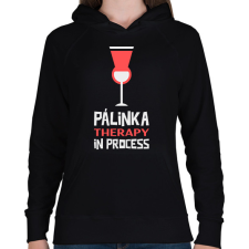 PRINTFASHION PALINKA - Női kapucnis pulóver - Fekete női pulóver, kardigán