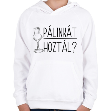 PRINTFASHION Pálinkát hoztál - Gyerek kapucnis pulóver - Fehér gyerek pulóver, kardigán