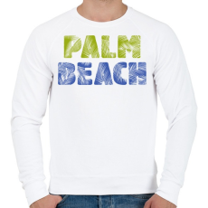 PRINTFASHION PALM BEACH - Férfi pulóver - Fehér