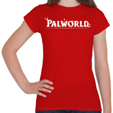 PRINTFASHION Palworld - fehér - Női póló - Piros női póló