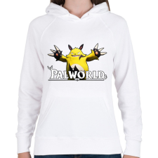 PRINTFASHION Palworld Grizzbolt - Női kapucnis pulóver - Fehér női pulóver, kardigán