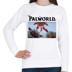 PRINTFASHION Palworld lények - Női pulóver - Fehér