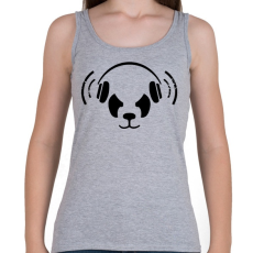 PRINTFASHION Panda beat - Női atléta - Sport szürke