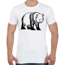 PRINTFASHION Panda fa - Férfi póló - Fehér férfi póló