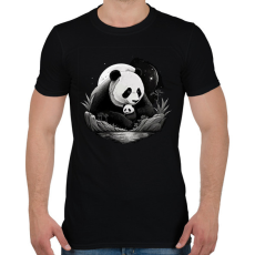 PRINTFASHION panda - Férfi póló - Fekete