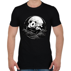 PRINTFASHION panda - Férfi póló - Fekete