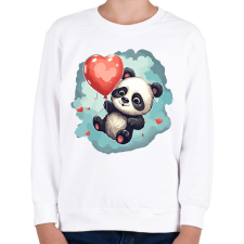 PRINTFASHION Panda - Gyerek pulóver - Fehér gyerek pulóver, kardigán