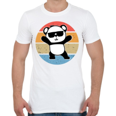 PRINTFASHION Panda Love - Férfi póló - Fehér